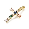 Easter Brass Pave Cubic Zirconia Pendants CU-E002-01A-G04-2