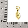 RaRack Plating Brass Micro Pave Cubic Zirconia Pendants KK-F883-09G-3