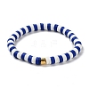 Handmade Polymer Clay Heishi Beads Stretch Bracelets Sets BJEW-JB05902-04-2