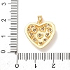 Valentine's Day Brass Micro Pave Cubic Zirconia Pendants CU-H001-02K-G-3