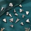  50Pcs 10 Style Tibetan Style Alloy Bead Cone & Caps FIND-NB0003-16-5