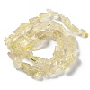 Raw Rough Natural Lemon Quartz Beads Strands G-B065-C10-3