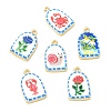 Printed Brass Pendants KK-CBAF9BC-07G-1