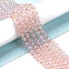 Electroplate Glass Beads Strands LS-EGLA-A034-T10mm-L18-4