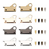 Givenny-EU 8 Sets 4 Colors Zinc Alloy Bag Lock Catch Clasps FIND-GN0001-11-2