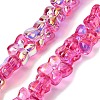 Transparent Glass Beads Strands GL-CBAAE04-02H-1