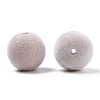 Flocky ABS Plastic Beads KY-G025-02B-3