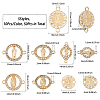 SUPERFINDINGS 50Pcs 5 Styles Religion Alloy Connector Charms FIND-FH0007-59-2