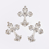 Alloy Rhinestone Cross Big Pendants LS-ALRI-1475-S-NR-1