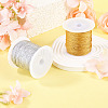 2 Rolls 2 Colors 9-Ply Round PET Metallic Thread MCOR-TA0001-03C-7