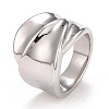 Non-Tarnish 304 Stainless Steel Textured Chunky Ring for Men Women RJEW-B040-22P-1