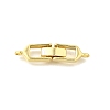 Brass Fold Over Clasps KK-P306-05G-1