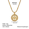 304 Stainless Steel Crystal Rhinestone Ring Pendant Necklaces WG906B2-02-1