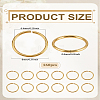 160Pcs Brass Open Jump Rings KK-LP0004-65-2