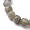Natural Labradorite & Synthetic Turquoise Beaded Bracelets BJEW-JB13570-4