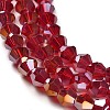 Transparent Electroplate Glass Beads Strands LS-EGLA-A039-T4mm-B27-3