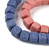 Handmade Porcelain Imitation Lava Rock Beads Strands PORC-P032-01C-M-3