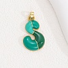 Alloy Enamel Pendants ENAM-S023-01G-S-4