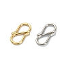 10Pcs 2 Colors 304 Stainless Steel S Hook Clasps STAS-YW0001-31-3