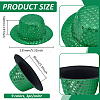7Pcs 7 Colors Polyester Round Fascinator Hat for Dolls DIY-BC0015-81-2