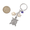 Tibetan Style Alloy Tortoise Keychains KEYC-JKC00964-02-3