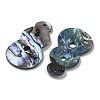 Natural Paua Shell Pendants Geometric Charms SSHEL-N038-01C-2