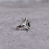 Brass Pave Cubic Zirconia Finger Rings FS-WGC2302-05-4
