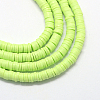 Eco-Friendly Handmade Polymer Clay Beads X-CLAY-R067-4.0mm-24-1
