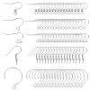 Beebeecraft 300Pcs 5 Style 304 Stainless Steel Earring Hooks STAS-BBC0004-44-1