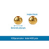 Kissitty 400Pcs 4 Colors Iron Corrugated Beads IFIN-KS0001-03-6
