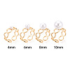Ring Brass & Enamel Cup Peg Ring Settings KK-N274-26G-4