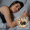 MDF Printed Wall Clock HJEW-WH0058-002-4