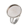 304 Stainless Steel Cuff Ring Components STAS-D372-06P-05-1