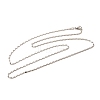 1.5mm Rack Plating Brass Oval Link Chain Necklaces for Women Men MAK-L044-32P-1