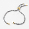 Nylon Twisted Cord Bracelet Making MAK-K006-01G-1