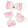 50Pcs Folding Paper Jewelry Display Cards ODIS-TA0001-07E-2