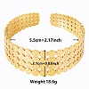 Vintage Texture 304 Stainless Steel Cuff Bangles for Women FY0888-2-1