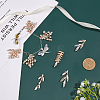 CHGCRAFT DIY Leaf Shape Jewelry Making Finding Kit DIY-CA0005-29-4