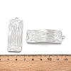 Rack Plating Textured Alloy Pendants PALLOY-T095-17P-3