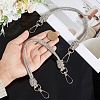 2Pcs Glass Rhinestone Rubber Cord Bag Handles FIND-PH0059-68C-3