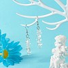 Natural Quartz Crystal Chip Beads Dangle Earrings EJEW-JE04649-06-2