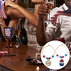 BENECREAT 24Pcs 24 Style Independence Day Theme Alloy Enamel Wine Glass Charms AJEW-BC0003-94-6