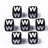 Opaque Acrylic Beads X-SACR-N002-01W-2