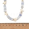 Natural Banded Agate Bead Necklaces NJEW-JN06623-4