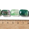 Natural Banded Agate Imitation Ruby in Zoisite Beads Strands G-K392-B03-13x18mm-5