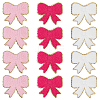 12Pcs 3 Colors Polyester Embroider Thread Iron on/Sew On Patches PATC-HY0001-61-1