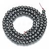 Non-magnetic Synthetic Hematite Beads Strands G-Q892-4mm-3