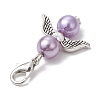 12Pcs 12 Colors Angel Acylic Imitation Pearl Pendant Decoration HJEW-JM02619-5