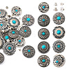18 Sets 9 Styles Alloy Decorative Rivets BUTT-TA0001-20-3