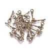 Tibetan Style Alloy Pendants TIBEP-EA10909YKG-AB-FF-1